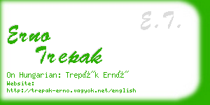 erno trepak business card